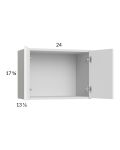 Euro Gloss White 24x17-5/8 Wall Cabinet