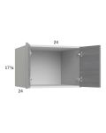 Euro Grey 24x17-5/8x24 Wall Cabinet