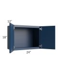 Portland Navy Blue 24x18 Wall Cabinet