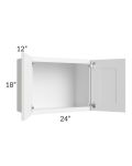 Providence White 24x18 Wall Cabinet