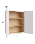 Stratton White Shaker 24x30 Wall Cabinet