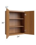 Portland Walnut 24x30 Wall Cabinet