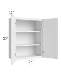 Portland White 24x30 Wall Cabinet