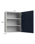 Harbor Navy 24x30-1/4 Wall Cabinet with 1 Door