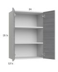 Euro Grey 24x35-1/4 Wall Cabinet