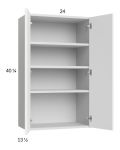 Euro Gloss White 24x40-1/4 Wall Cabinet