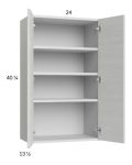 Euro White Grain 24x40-1/4 Wall Cabinet