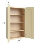 Phoenix Cream Glaze 24x42 Wall Cabinet