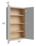 Charlotte Grey 24x42 Wall Cabinet