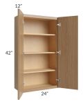 Township Rift Oak 24x42 Wall Cabinet