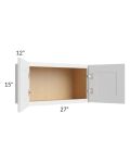 Midtown White Shaker 27x15 Wall Cabinet