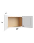 Southport White Shaker 27x18 Wall Cabinet