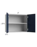 Harbor Navy 27x22-5/8 Wall Cabinet