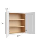 Southport White Shaker 27x30 Wall Cabinet