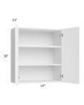 Venetian White Gloss 27x30 Wall Cabinet
