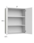 Euro Gloss White 27x35-1/4 Wall Cabinet