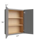 Stratton Dark Grey Shaker 27x36 Wall Cabinet