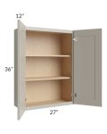 Stratton Light Grey Shaker 27x36 Wall Cabinet