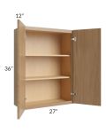 Township Rift Oak 27x36 Wall Cabinet