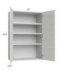 Euro White Grain 27x40-1/4 Wall Cabinet