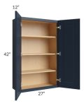 Southport Blue Shaker 27x42 Wall Cabinet