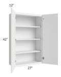 Portland White 27x42 Wall Cabinet 