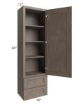 Providence Natural Grey 18x60 Wall Cabinet With Drawers