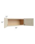Stratton Khaki Shaker 30x12 Wall Cabinet 