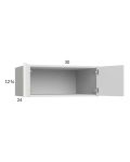 Euro Gloss White 30x12-5/8x24 Wall Cabinet