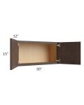 Vienna Kona Brown 30x15 Wall Cabinet