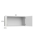 Harbor White 30x15-1/8 Wall Cabinet