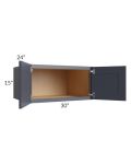 Midtown Indigo Shaker 30x15x24 Wall Cabinet