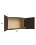Southport Espresso Shaker 30x18 Wall Cabinet