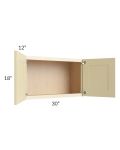 Phoenix Cream Glaze 30x18 Wall Cabinet
