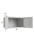 Heather Grey Shaker 30x18x24 Wall Cabinet