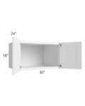 Aspen White Shaker 30x18x24 Wall Cabinet