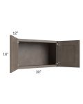 Natural Grey Shaker 30x18 Wall Cabinet