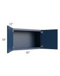 Portland Navy Blue 30x18 Wall Cabinet