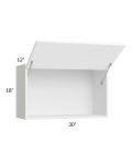 Venetian White Gloss 30x18 Lift Up Door Wall Cabinet