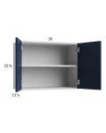 Harbor Navy 30x22-5/8 Wall Cabinet