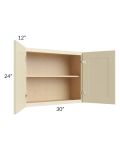 Casselton Ivory 30x24 Wall Cabinet