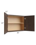 Vienna Kona Brown 30x24 Wall Cabinet