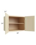 Casselton Ivory 30x24x24 Wall Cabinet