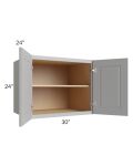 Charlotte Grey 30x24x24 Wall Cabinet