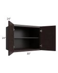 Brazilian Shaker 30x24x24 Wall Cabinet