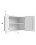 Aspen White Shaker 30x24x24 Wall Cabinet