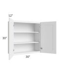Dakota White 30x30 Wall Cabinet
