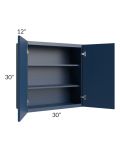 Portland Navy Blue 30x30 Wall Cabinet 