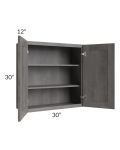 Providence Slate Grey 30x30 Wall Cabinet 