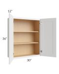 Stratton White Shaker 30x36 Wall Cabinet